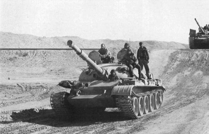 Т-62 армии Египта. Возле Эль-Кабрит, январь 1974